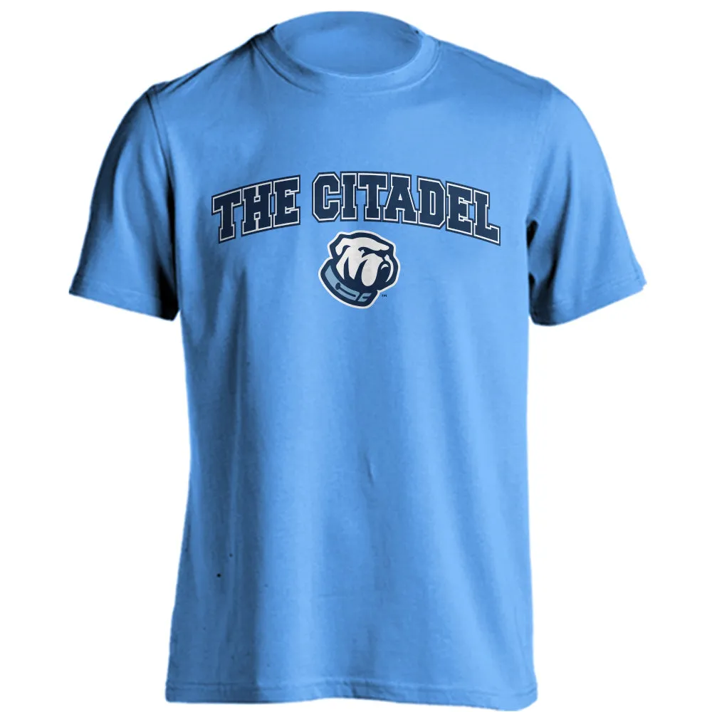 The Citadel Bulldogs Arched Text With Logo Short Sleeve T-Shirt
