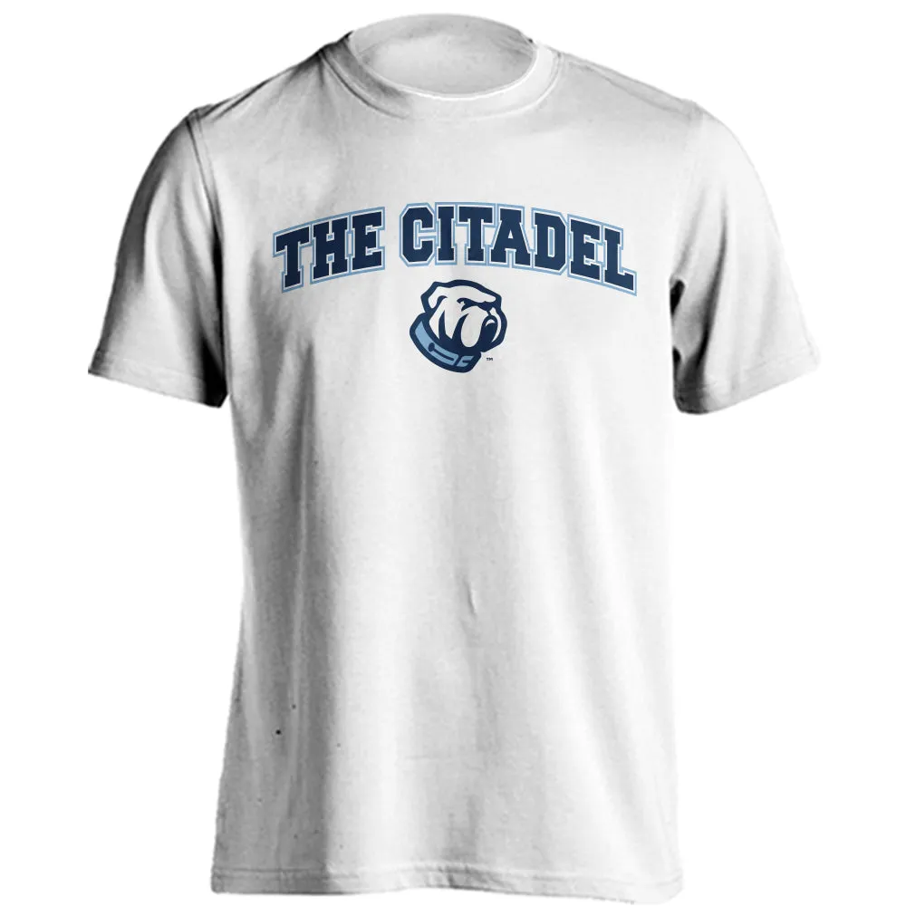 The Citadel Bulldogs Arched Text With Logo Short Sleeve T-Shirt