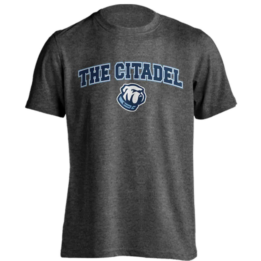 The Citadel Bulldogs Arched Text With Logo Short Sleeve T-Shirt