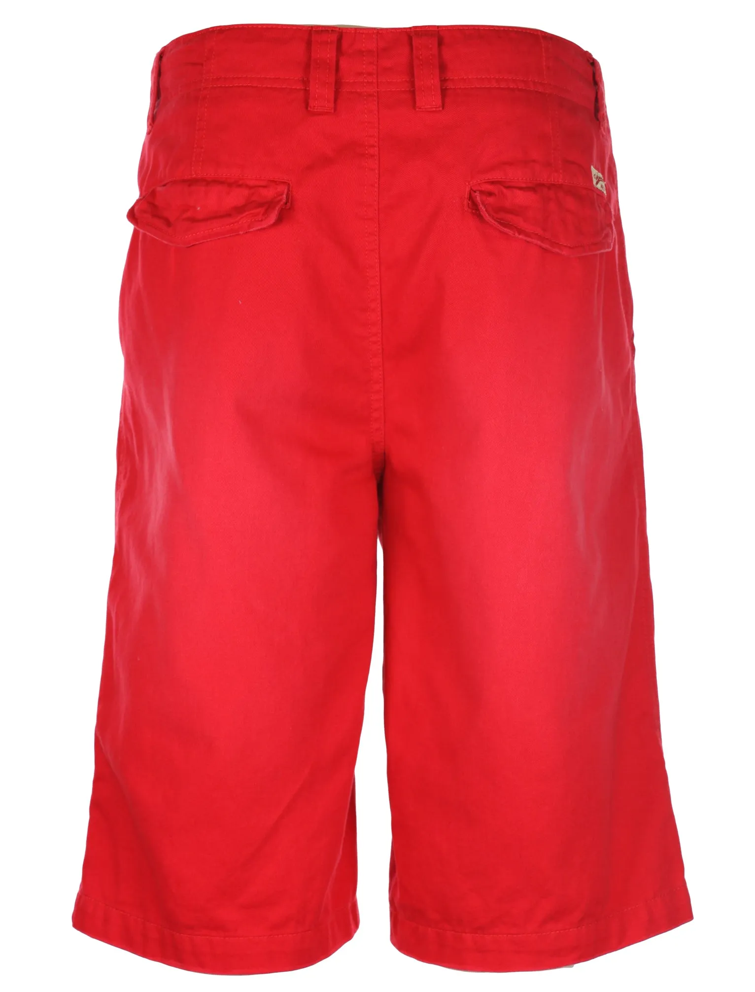 Tokyo Laundry Paolo Cotton Chino Shorts in Firebrick Red