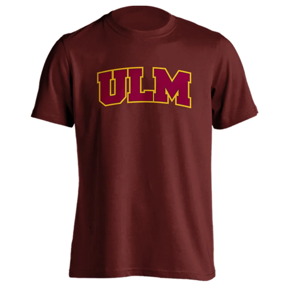 University of Louisiana at Monroe Warhawks Arched Text Short Sleeve T-Shirt