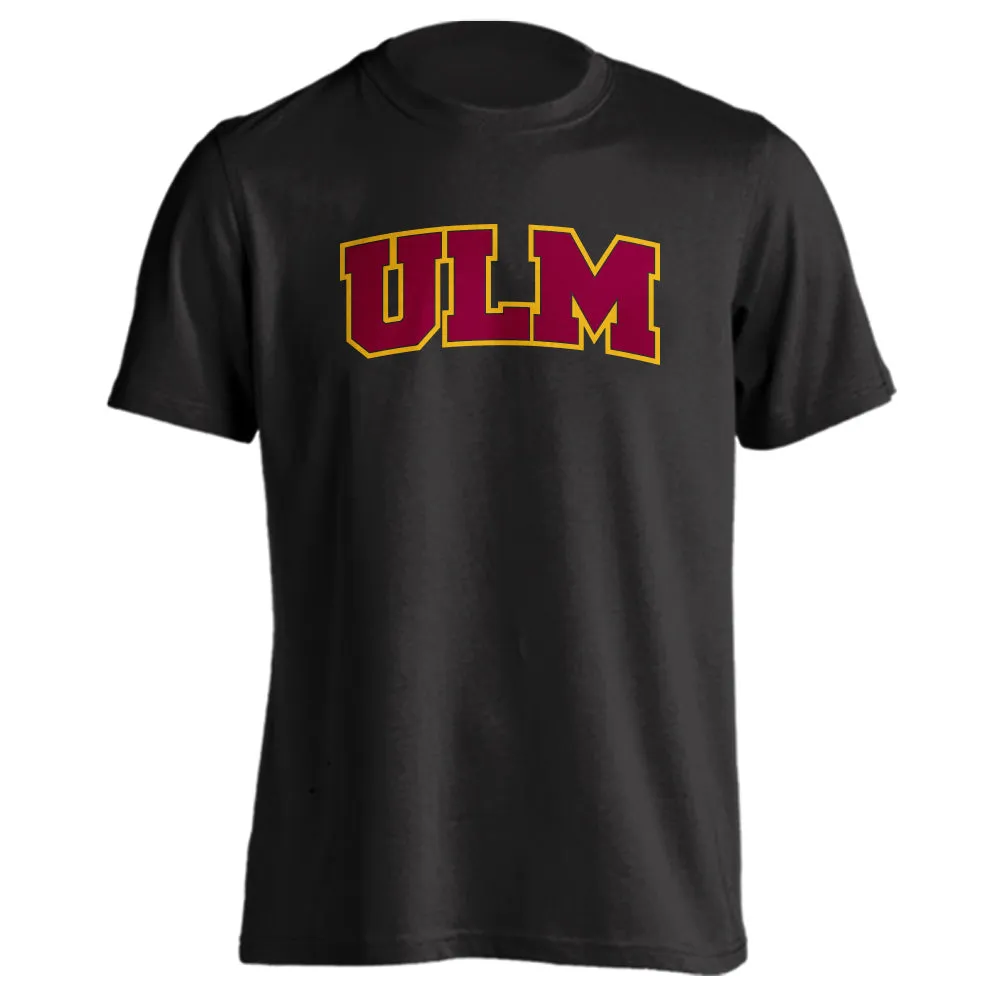 University of Louisiana at Monroe Warhawks Arched Text Short Sleeve T-Shirt