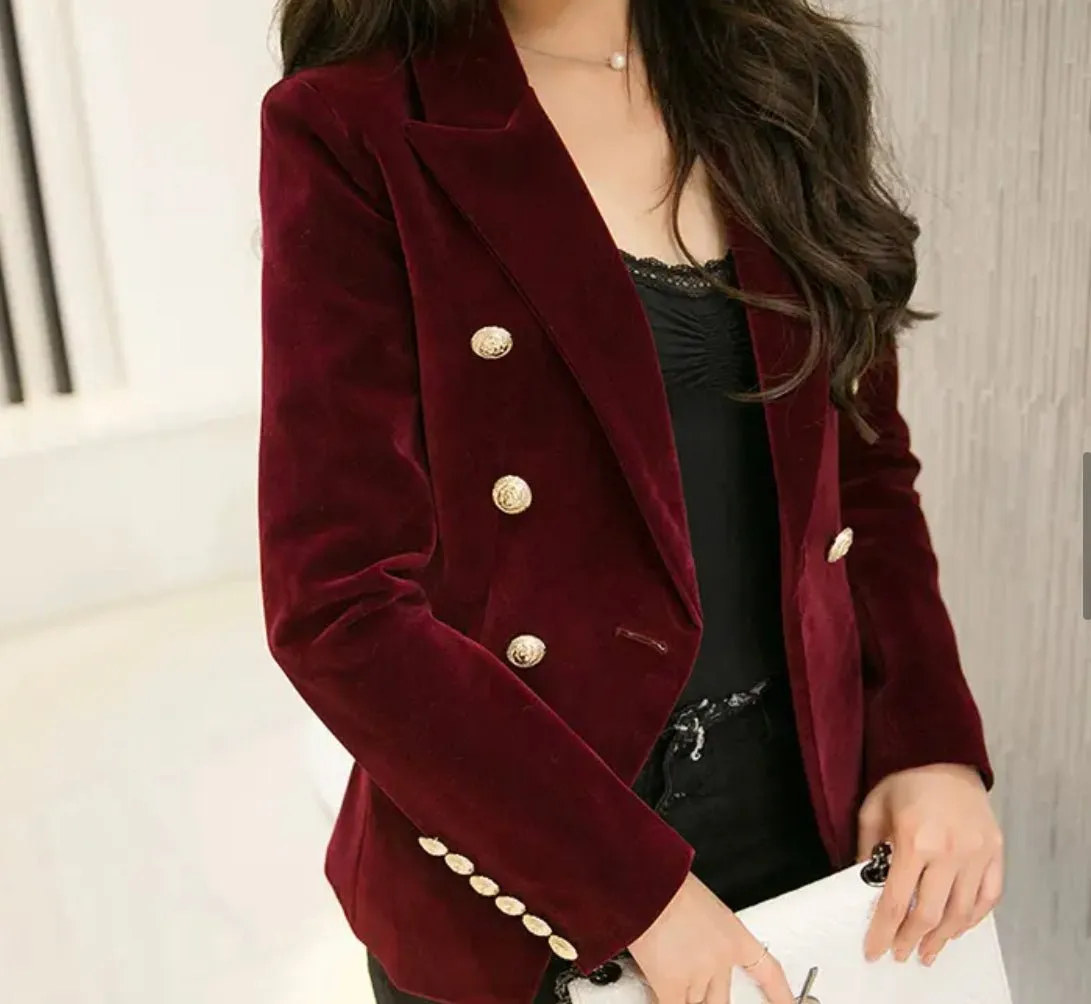 Velvet blazer by Oliver Barret