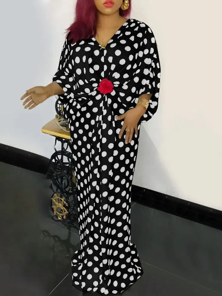 VONDA Polka Dot Print Dress