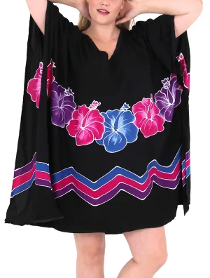 Women's Beachwear Evening Plus Size Blouse Loose Casual Cover ups Casuals Black