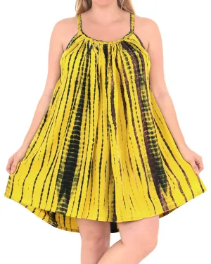 Women's Beachwear Evening Plus Size Blouse tunic Casual Cover ups Casuals yellow