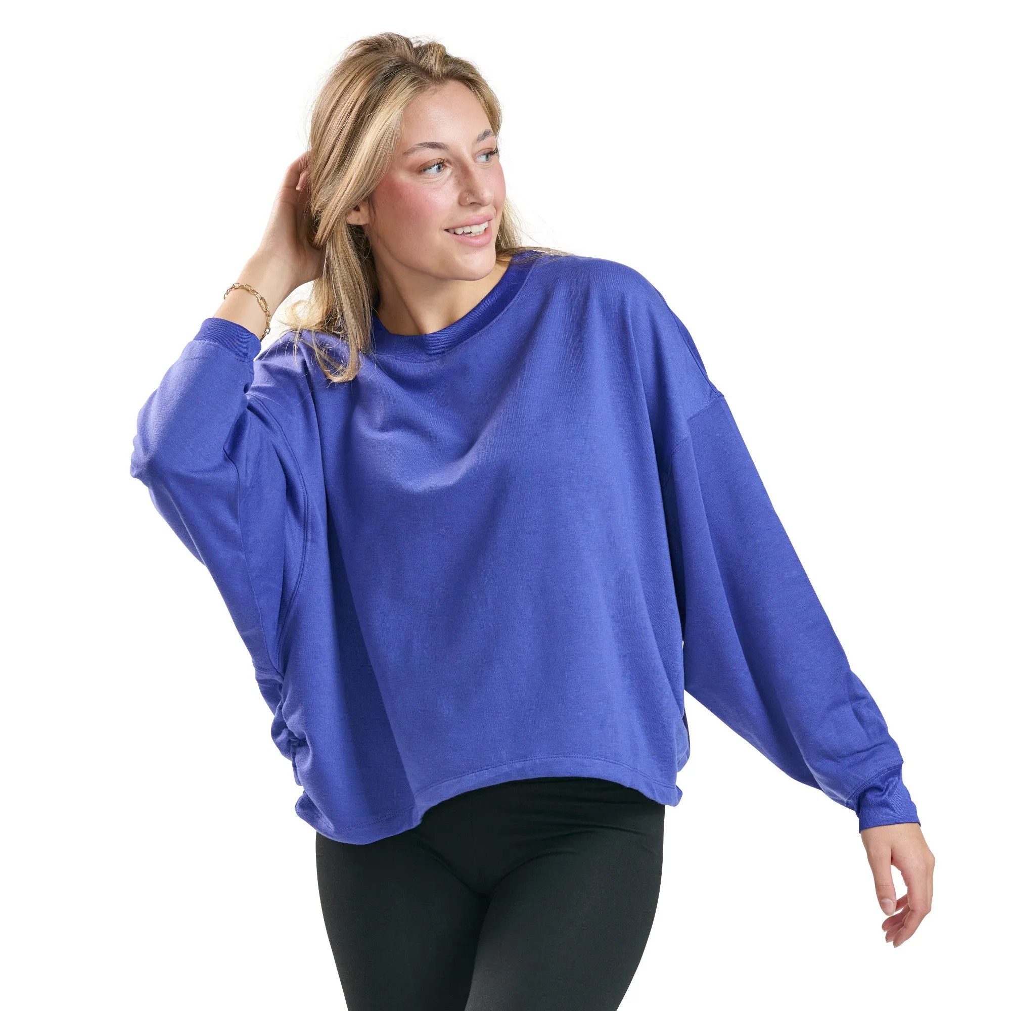 Women's Cropped Crew Neck Sweater